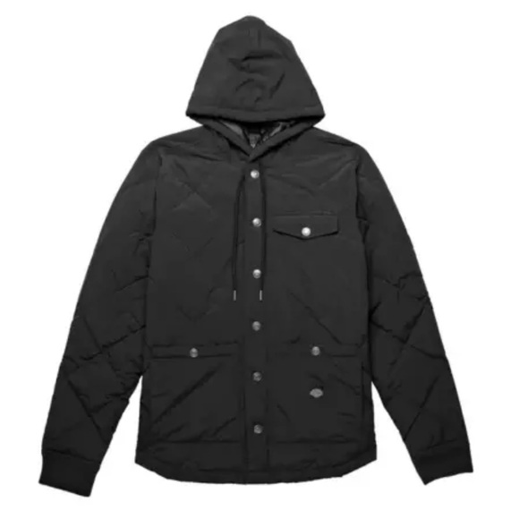 Harley-Davidson Men Forever Harley Quilted Hooded Jacket Size M Black 97404-23VM - Picture 1 of 16